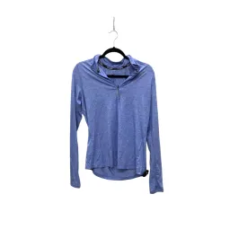 Athletic Top Long Sleeve Collar By Nike Apparel In Blue, Size: M