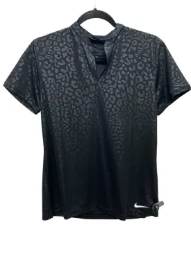 Athletic Top Short Sleeve By Nike Apparel In Black, Size: M