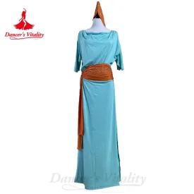 BellyDance Costume Customized Elegant and Comfortable Cotton Half Sleeved Dress Women's Oriental Dance Performance Costumes