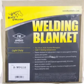 Black Stallion 18 oz. Fiberglass Welding Blanket B-WFG18-6X6