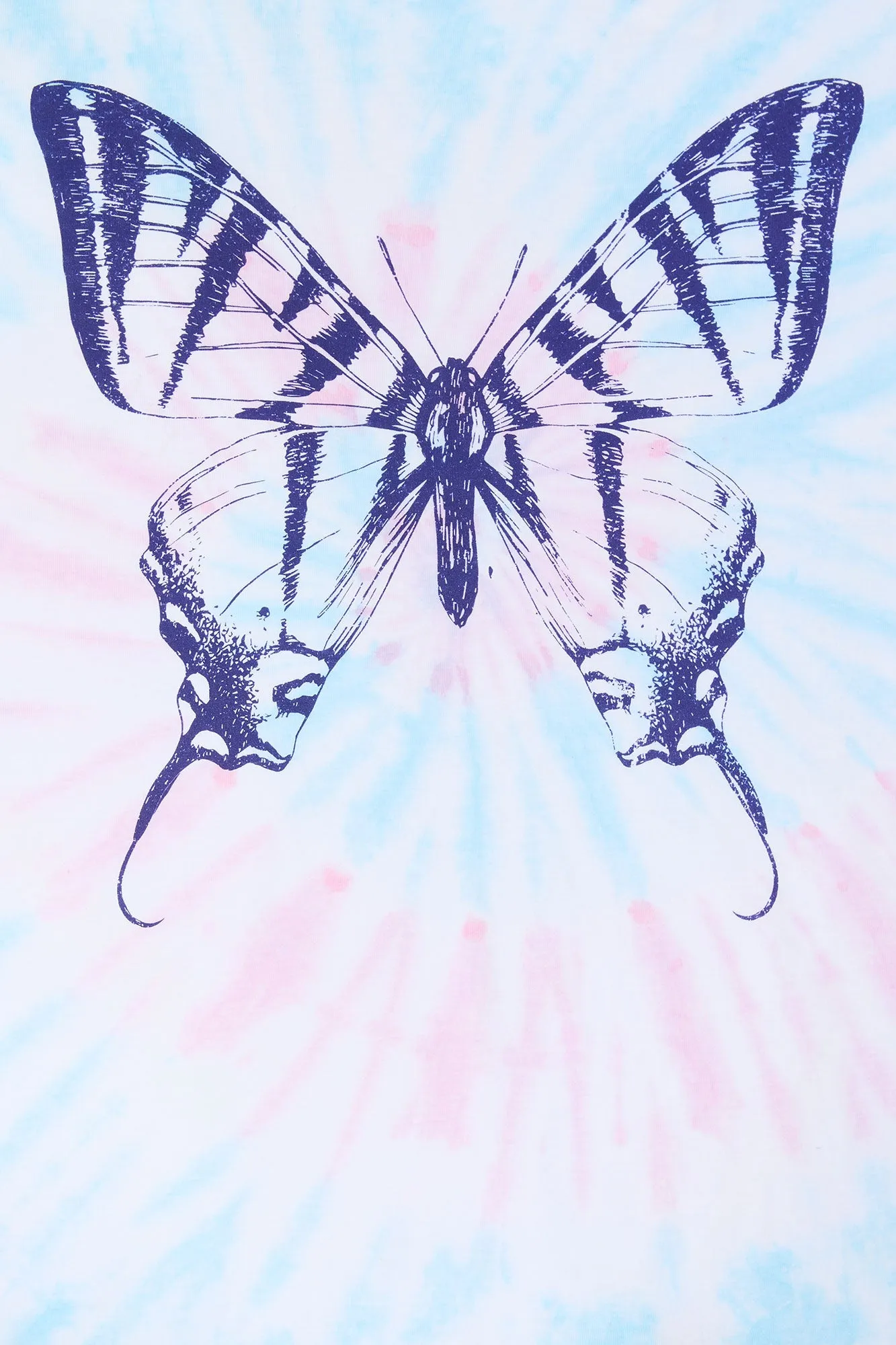 Butterfly Graphic Tie-Dye T-Shirt