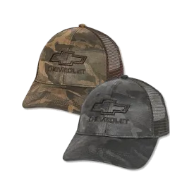 Chevrolet Bowtie Etched Camo Cap