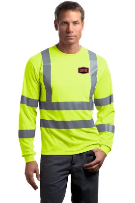 CornerStone® - ANSI 107 Class 3 Long Sleeve Snag-Resistant Reflective T-Shirt