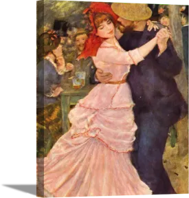 Dance at Bougival | Pierre Auguste Renoir Masters Classic Art in Gallery Wrapped Canvas | Various Sizes