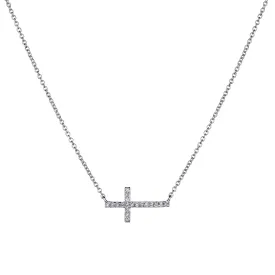 DIAMOND CROSS NECKLACE