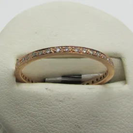 Diamond Full Eternity Ring Rose Gold