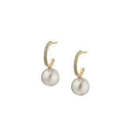 DIAMOND PEARL DROP EARRINGS