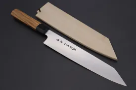 Fu-Rin-Ka-Zan R-2 Clad Wa Series Special Kiritsuke-Slicer (240mm and 270mm, 2 sizes, Narrower Blade Width, Octagon Shaped Bocote Wood Handle)