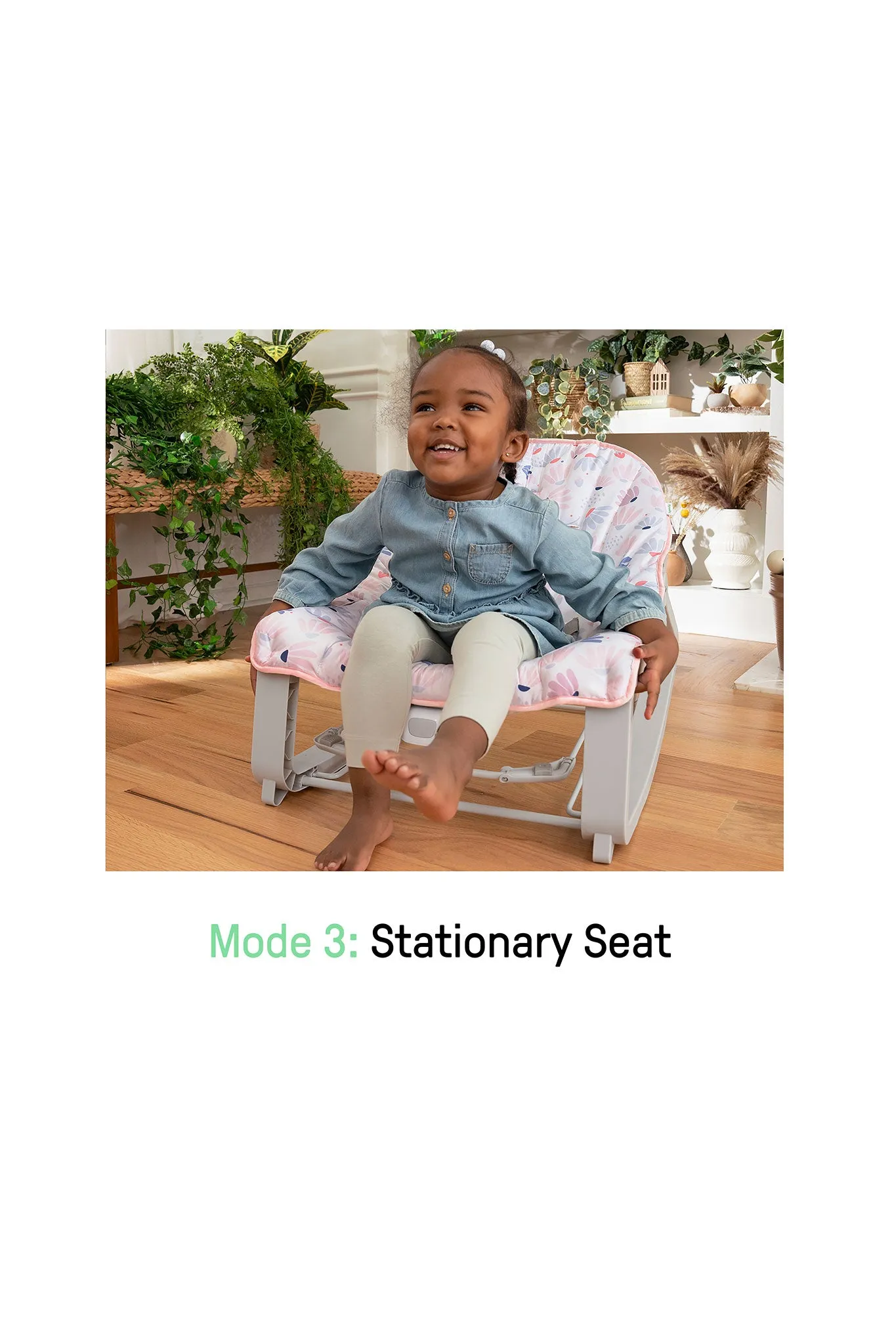 Ingenuity Keep Cozy 3-in-1 Grow With Me Bounce & Rock Seat