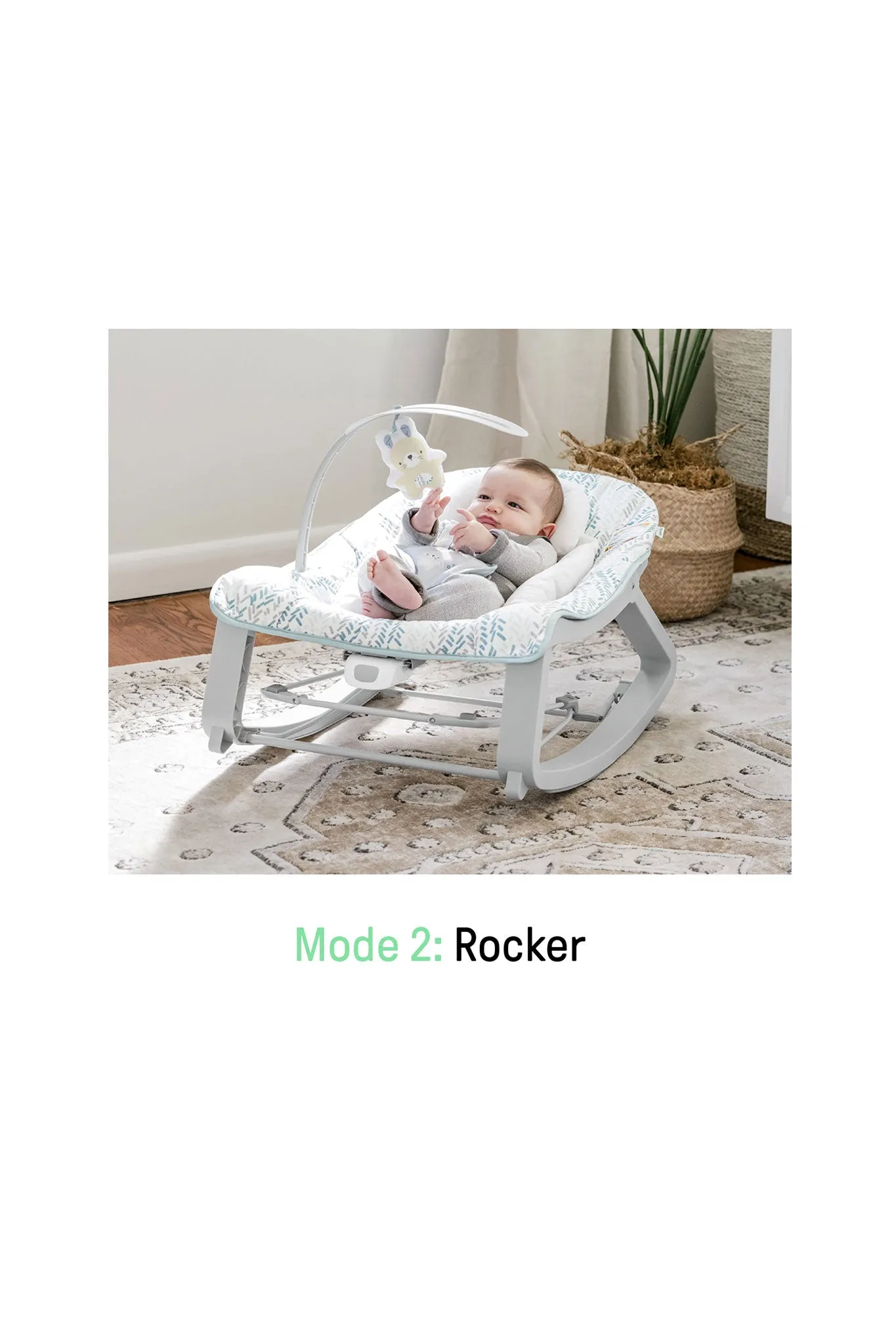 Ingenuity Keep Cozy 3-in-1 Grow With Me Bounce & Rock Seat