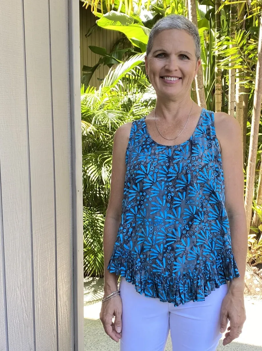 Karen Top Turquoise Wings