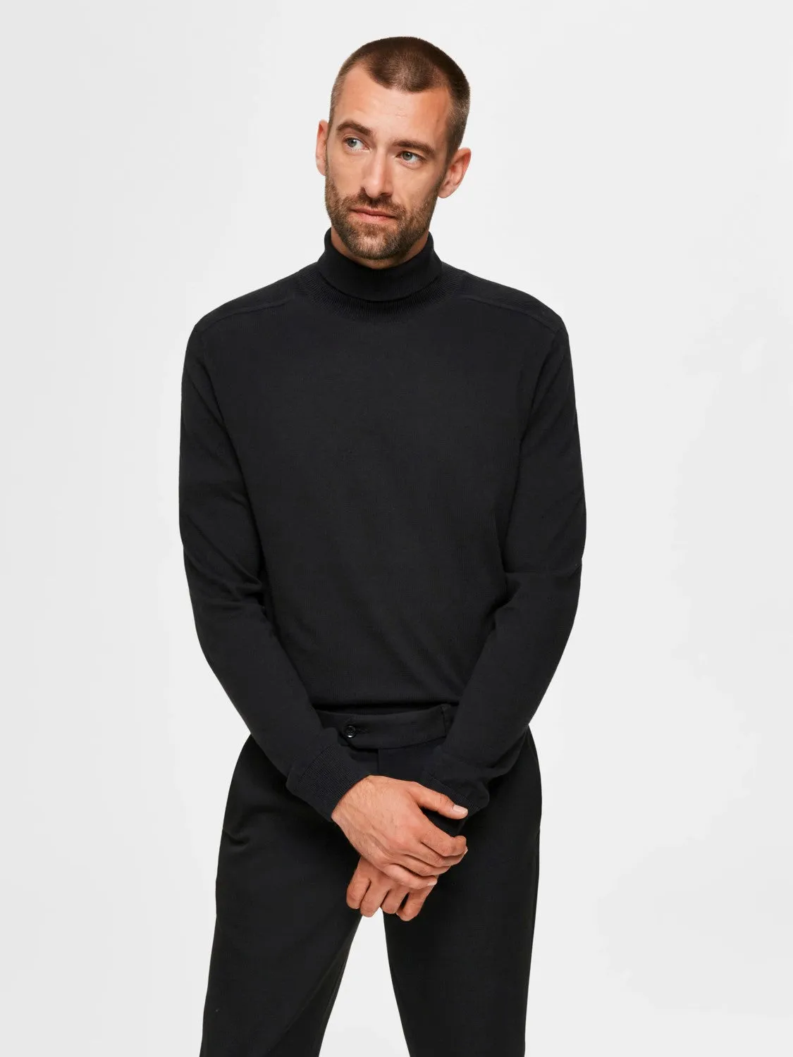 MAGLIA - SELECTED - 16074684 BERG ROLL NECK