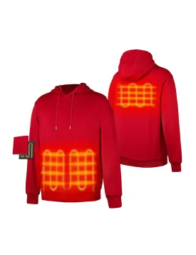 (Open-box) Unisex Heated Pullover Hoodie with Pocket Heating (Battery Set Not Included)