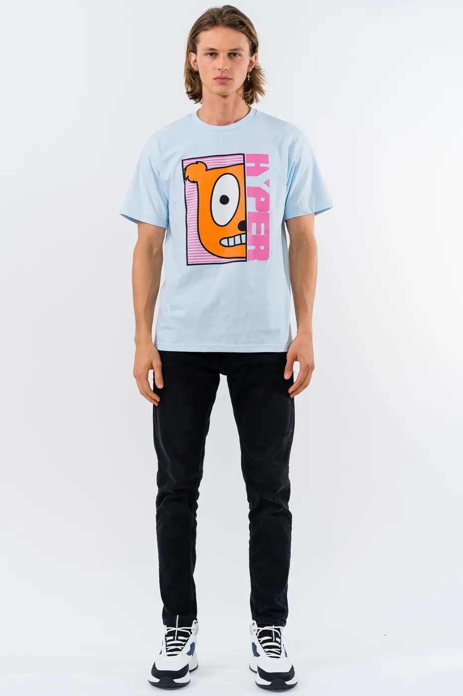 Youth | Half Face Blue Tee